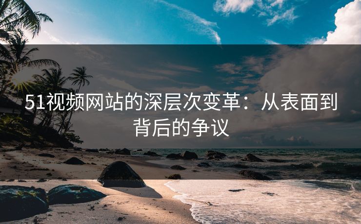 51视频网站的深层次变革：从表面到背后的争议