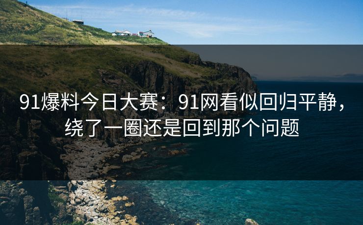 91爆料今日大赛：91网看似回归平静，绕了一圈还是回到那个问题